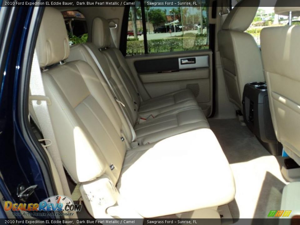 2010 Ford Expedition EL Eddie Bauer Dark Blue Pearl Metallic / Camel Photo #22