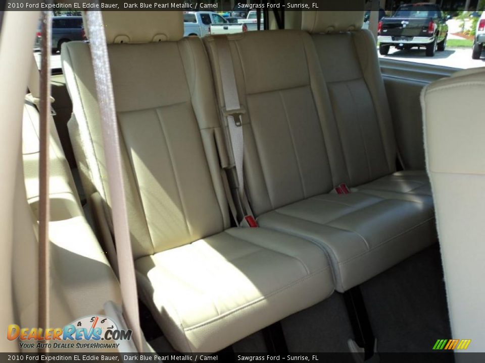 2010 Ford Expedition EL Eddie Bauer Dark Blue Pearl Metallic / Camel Photo #23