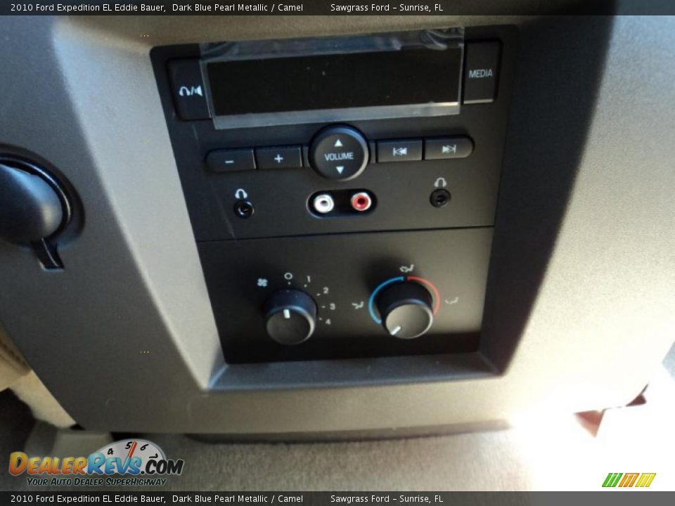 2010 Ford Expedition EL Eddie Bauer Dark Blue Pearl Metallic / Camel Photo #25