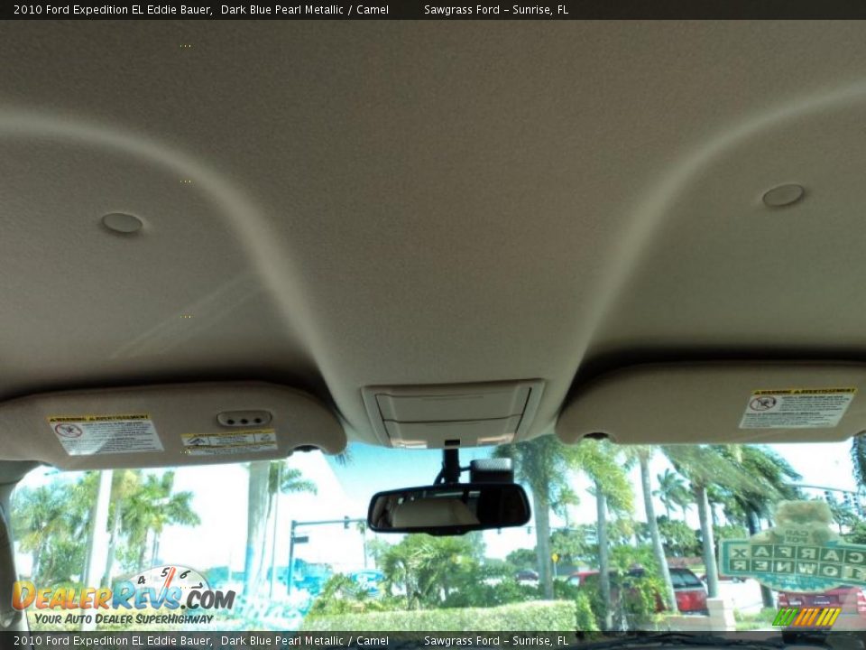 2010 Ford Expedition EL Eddie Bauer Dark Blue Pearl Metallic / Camel Photo #28