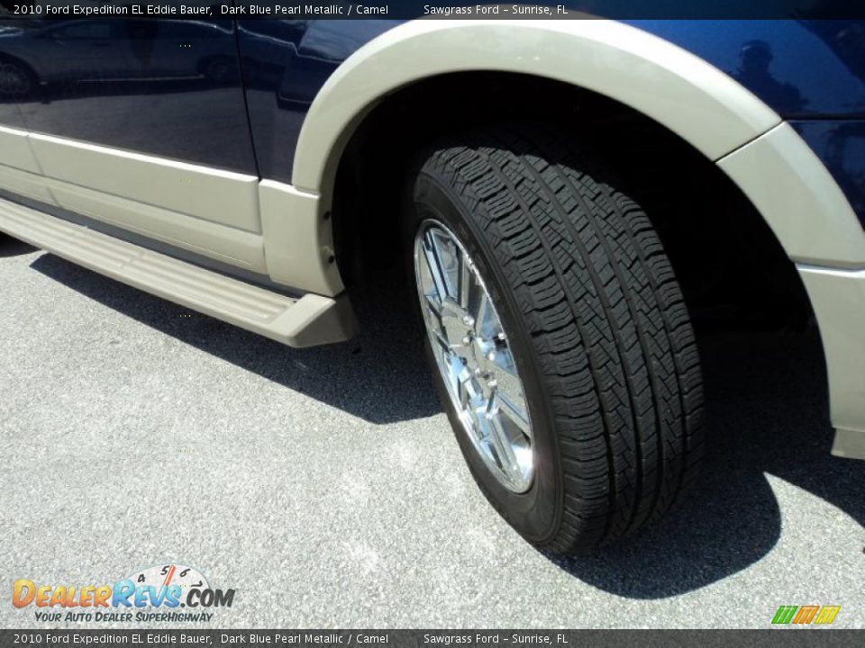 2010 Ford Expedition EL Eddie Bauer Dark Blue Pearl Metallic / Camel Photo #29