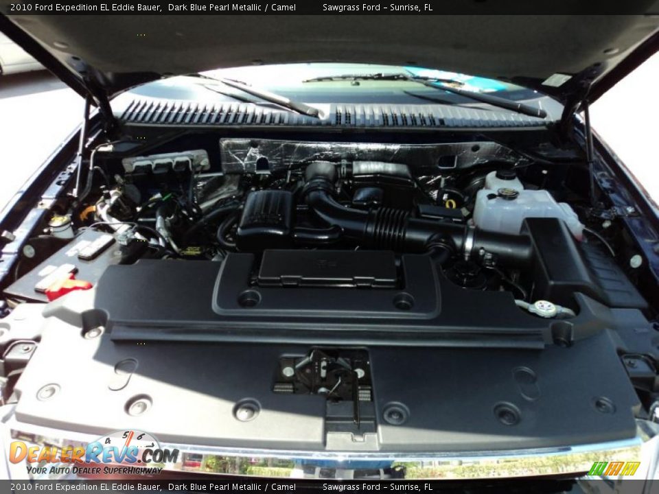 2010 Ford Expedition EL Eddie Bauer Dark Blue Pearl Metallic / Camel Photo #30