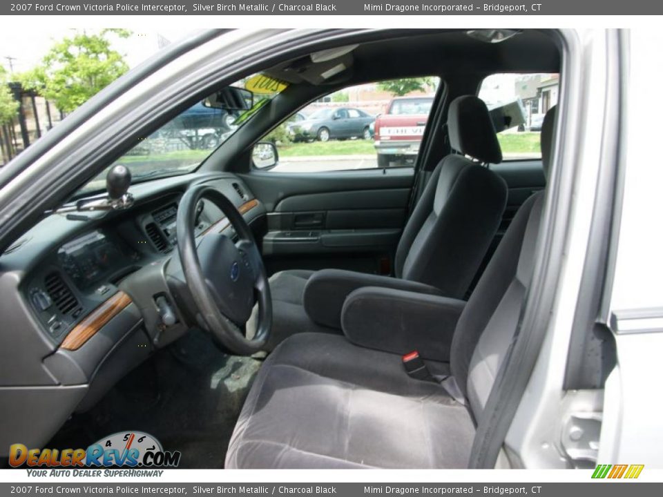 Charcoal Black Interior 2007 Ford Crown Victoria Police