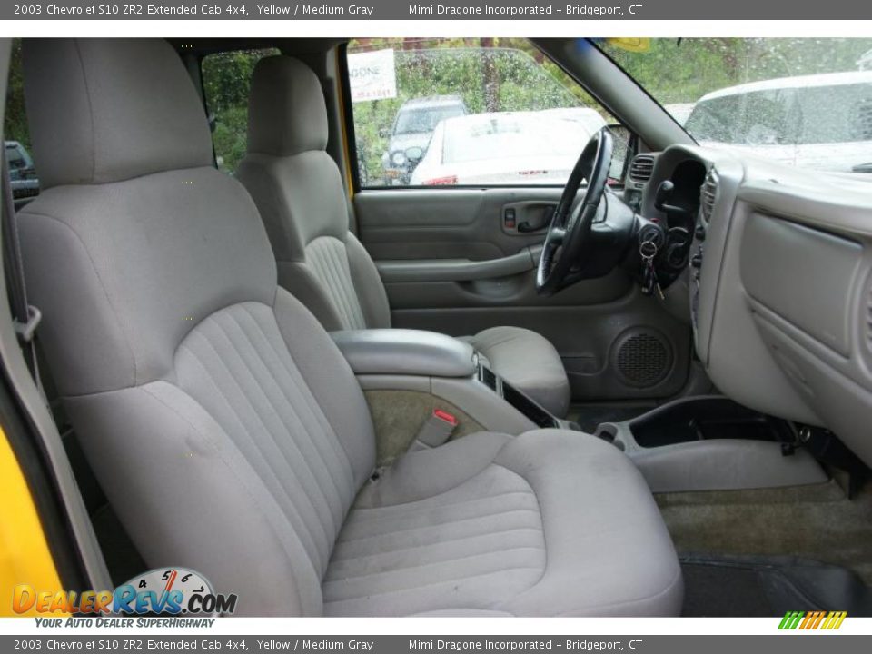 Medium Gray Interior - 2003 Chevrolet S10 ZR2 Extended Cab 4x4 Photo #11