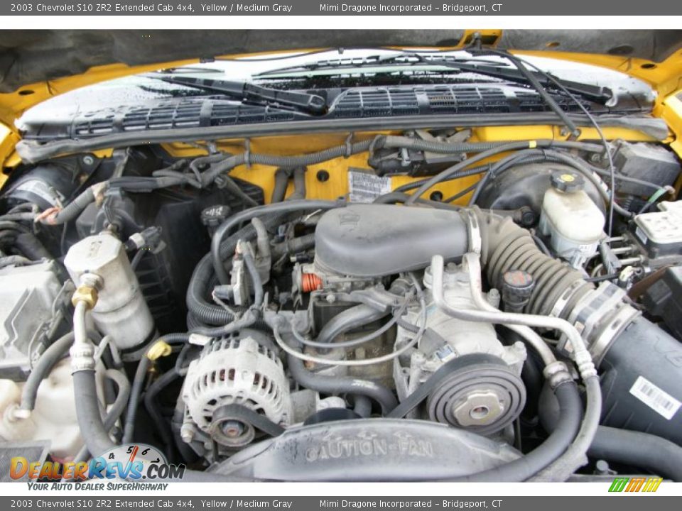 2003 Chevrolet S10 ZR2 Extended Cab 4x4 4.3 Liter OHV 12V Vortec V6 Engine Photo #18