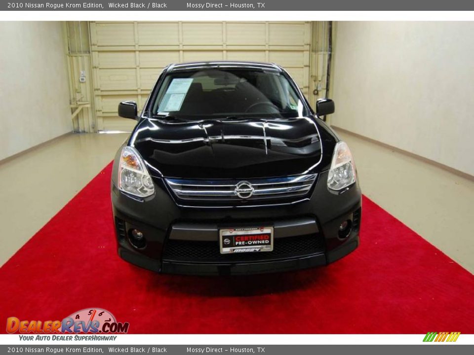 2010 Nissan Rogue Krom Edition Wicked Black / Black Photo #2