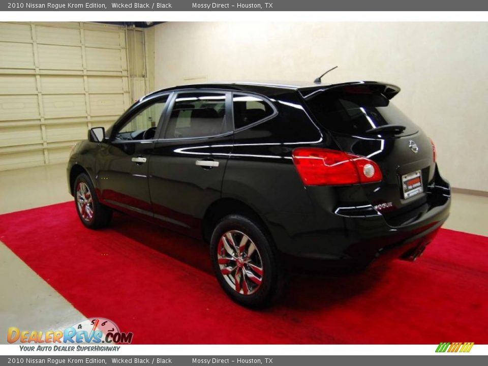 2010 Nissan Rogue Krom Edition Wicked Black / Black Photo #4