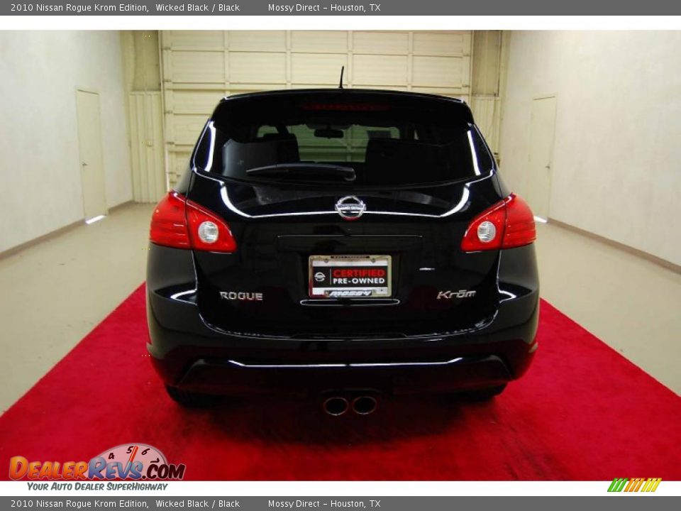 2010 Nissan Rogue Krom Edition Wicked Black / Black Photo #5