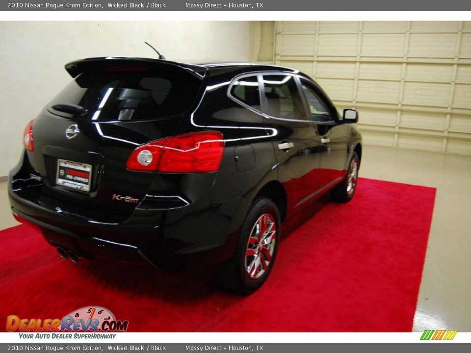 2010 Nissan Rogue Krom Edition Wicked Black / Black Photo #6