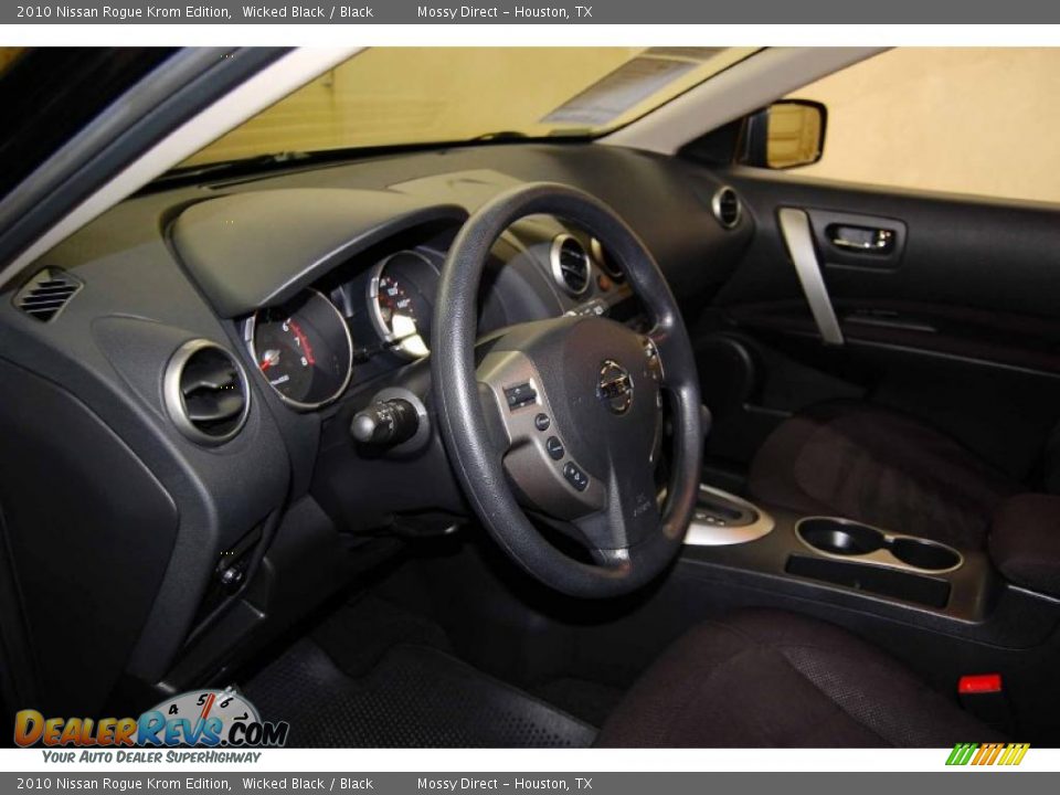 2010 Nissan Rogue Krom Edition Wicked Black / Black Photo #11