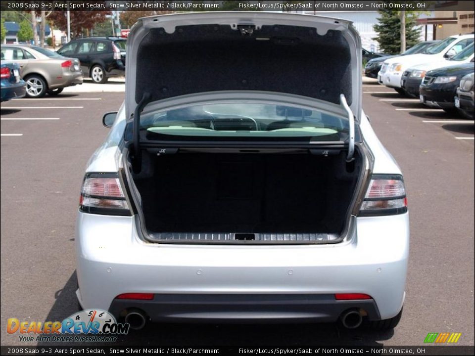 2008 Saab 9-3 Aero Sport Sedan Snow Silver Metallic / Black/Parchment Photo #8