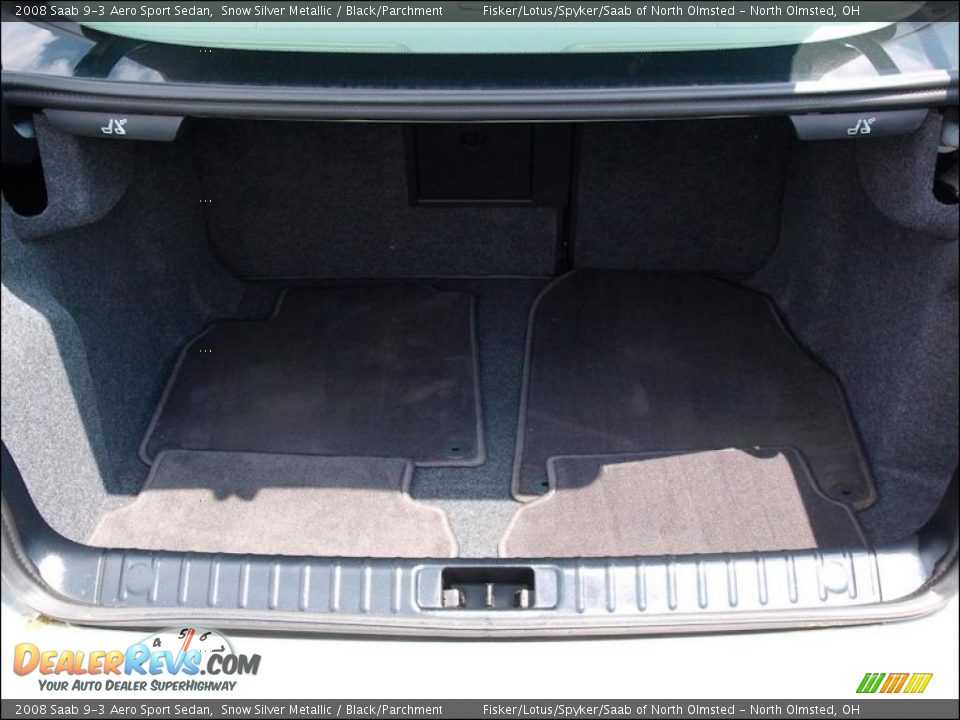 2008 Saab 9-3 Aero Sport Sedan Snow Silver Metallic / Black/Parchment Photo #9