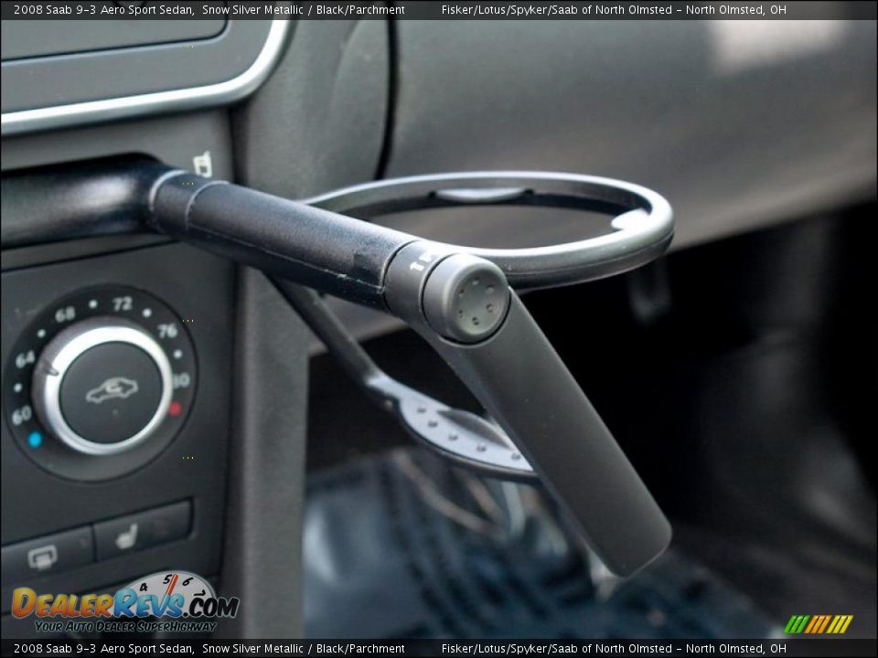 2008 Saab 9-3 Aero Sport Sedan Snow Silver Metallic / Black/Parchment Photo #22