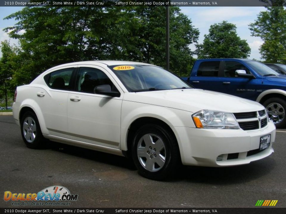 2010 Dodge Avenger SXT Stone White / Dark Slate Gray Photo #3