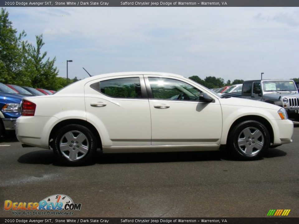 2010 Dodge Avenger SXT Stone White / Dark Slate Gray Photo #4
