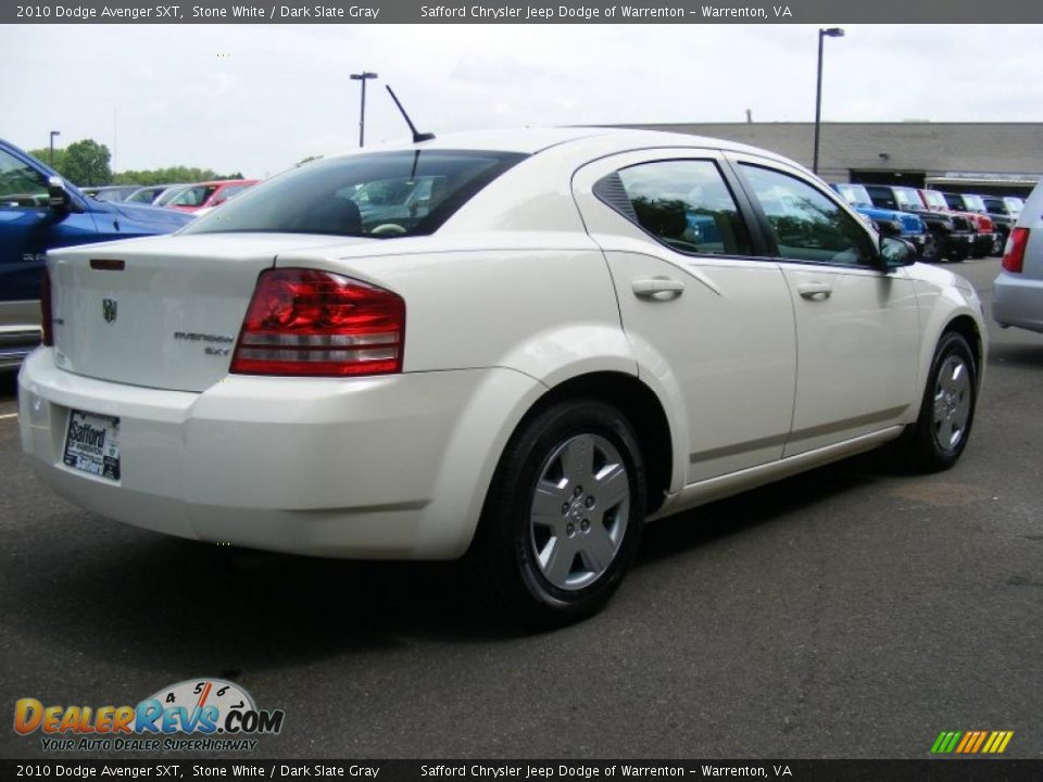 2010 Dodge Avenger SXT Stone White / Dark Slate Gray Photo #5