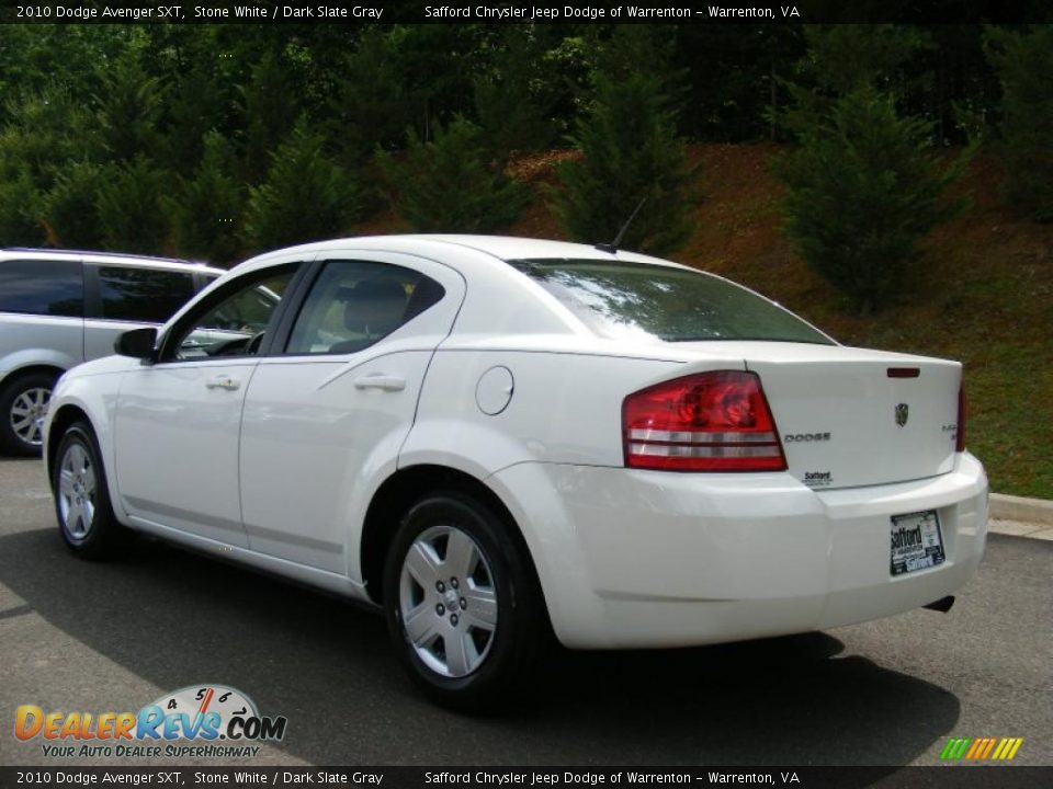 2010 Dodge Avenger SXT Stone White / Dark Slate Gray Photo #7