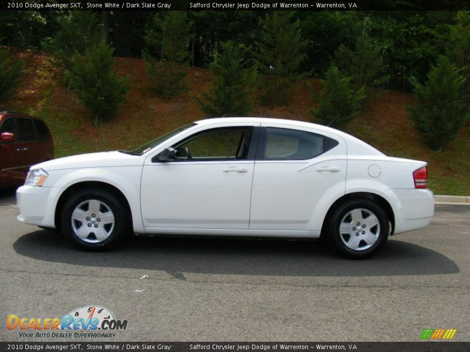 2010 Dodge Avenger SXT Stone White / Dark Slate Gray Photo #8