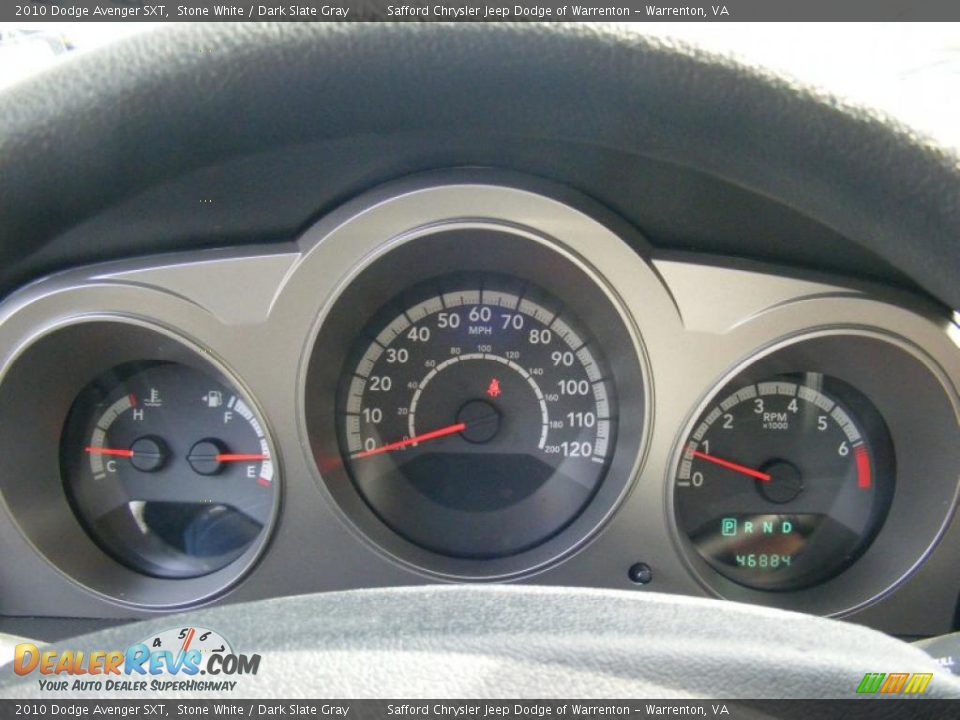 2010 Dodge Avenger SXT Stone White / Dark Slate Gray Photo #10