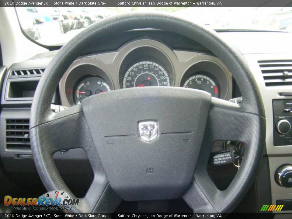 2010 Dodge Avenger SXT Stone White / Dark Slate Gray Photo #11