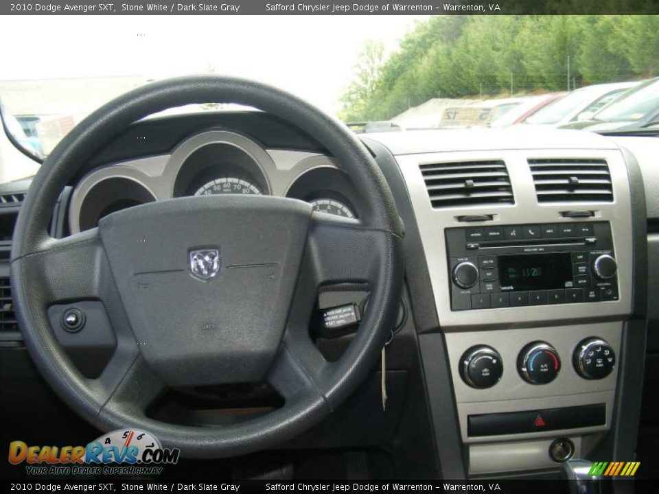 2010 Dodge Avenger SXT Stone White / Dark Slate Gray Photo #14