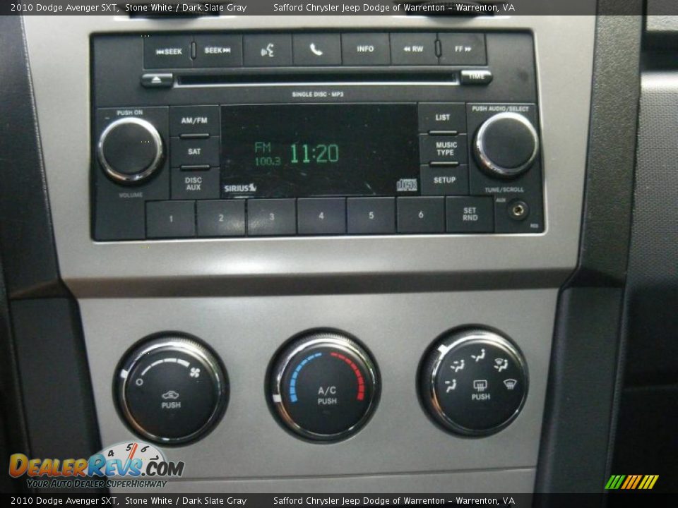 2010 Dodge Avenger SXT Stone White / Dark Slate Gray Photo #15