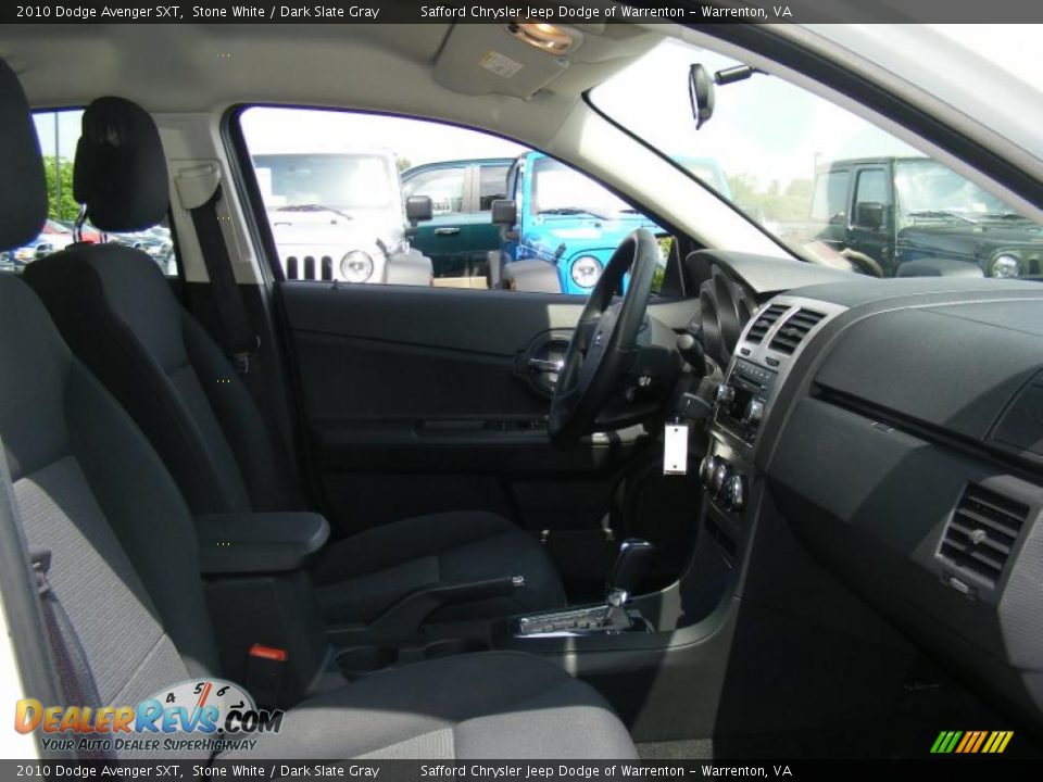2010 Dodge Avenger SXT Stone White / Dark Slate Gray Photo #22