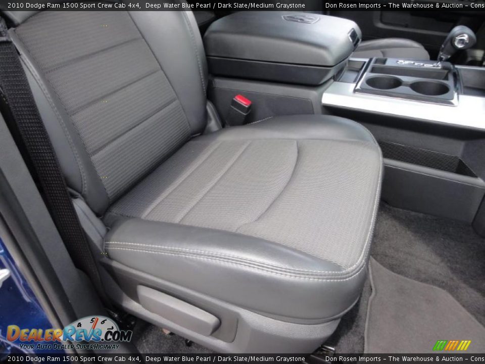 2010 Dodge Ram 1500 Sport Crew Cab 4x4 Deep Water Blue Pearl / Dark Slate/Medium Graystone Photo #21