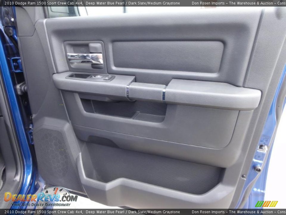 2010 Dodge Ram 1500 Sport Crew Cab 4x4 Deep Water Blue Pearl / Dark Slate/Medium Graystone Photo #22