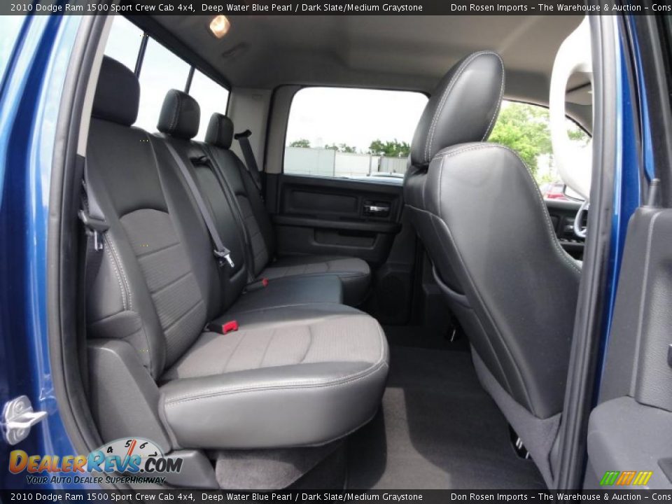 2010 Dodge Ram 1500 Sport Crew Cab 4x4 Deep Water Blue Pearl / Dark Slate/Medium Graystone Photo #23