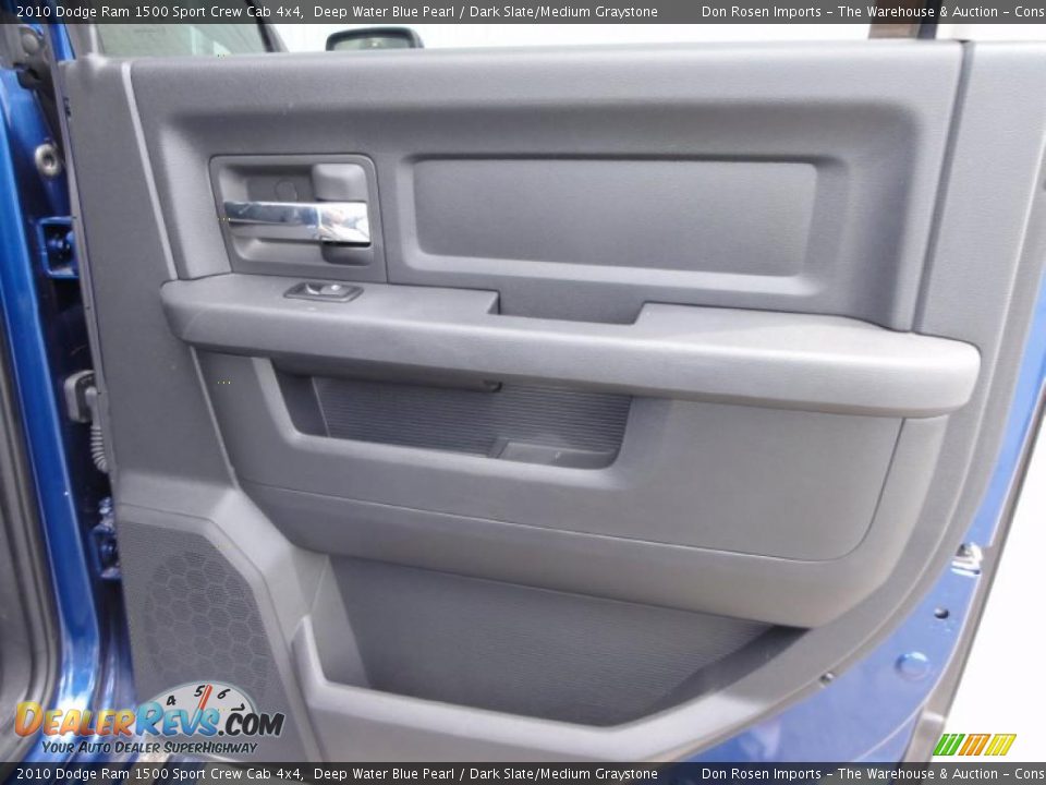 2010 Dodge Ram 1500 Sport Crew Cab 4x4 Deep Water Blue Pearl / Dark Slate/Medium Graystone Photo #24