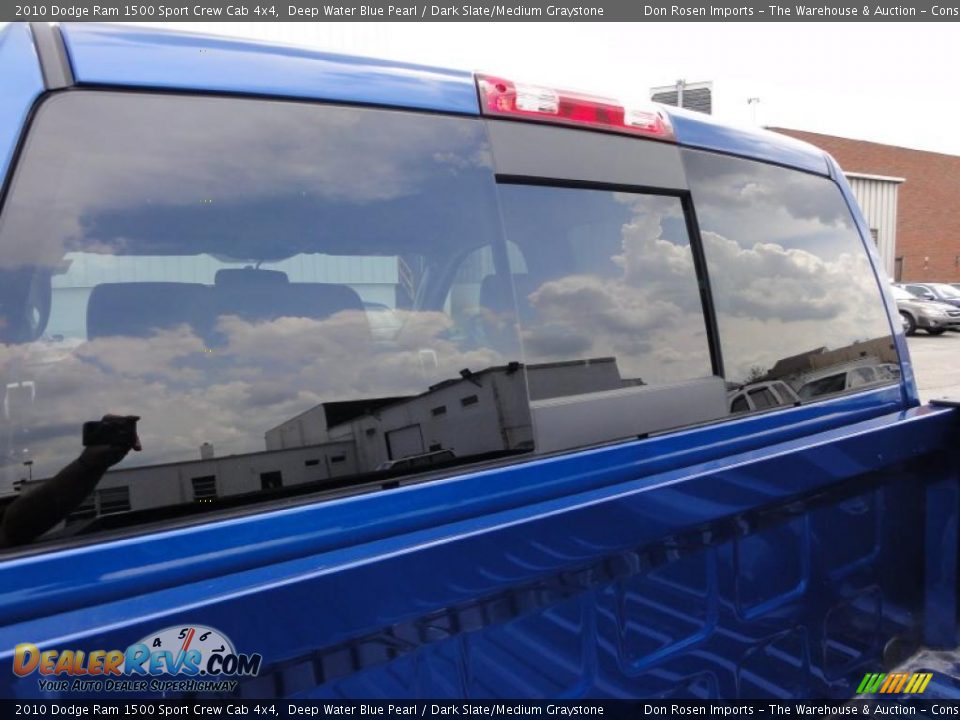 2010 Dodge Ram 1500 Sport Crew Cab 4x4 Deep Water Blue Pearl / Dark Slate/Medium Graystone Photo #25