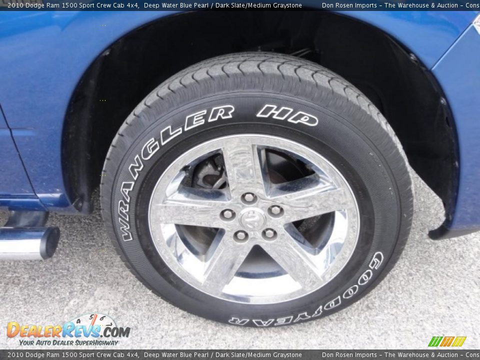2010 Dodge Ram 1500 Sport Crew Cab 4x4 Deep Water Blue Pearl / Dark Slate/Medium Graystone Photo #32
