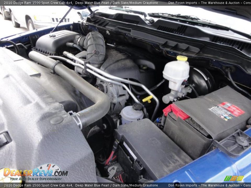 2010 Dodge Ram 1500 Sport Crew Cab 4x4 Deep Water Blue Pearl / Dark Slate/Medium Graystone Photo #34