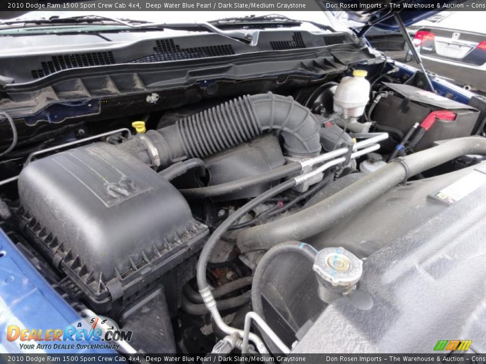 2010 Dodge Ram 1500 Sport Crew Cab 4x4 Deep Water Blue Pearl / Dark Slate/Medium Graystone Photo #35