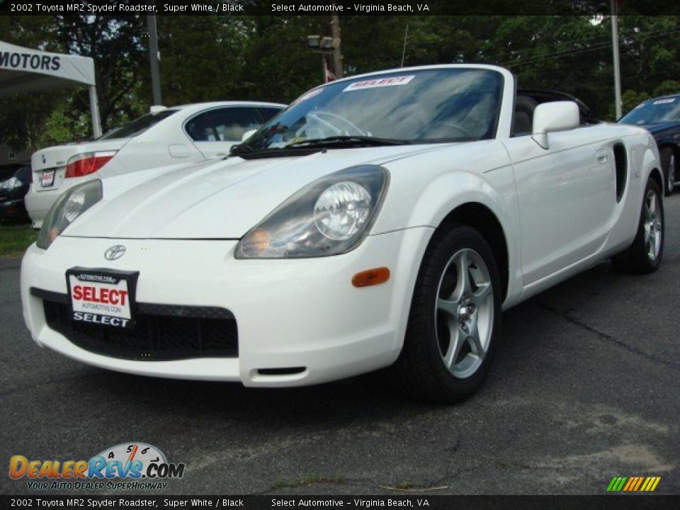 2002 Toyota MR2 Spyder Roadster Super White / Black Photo #1