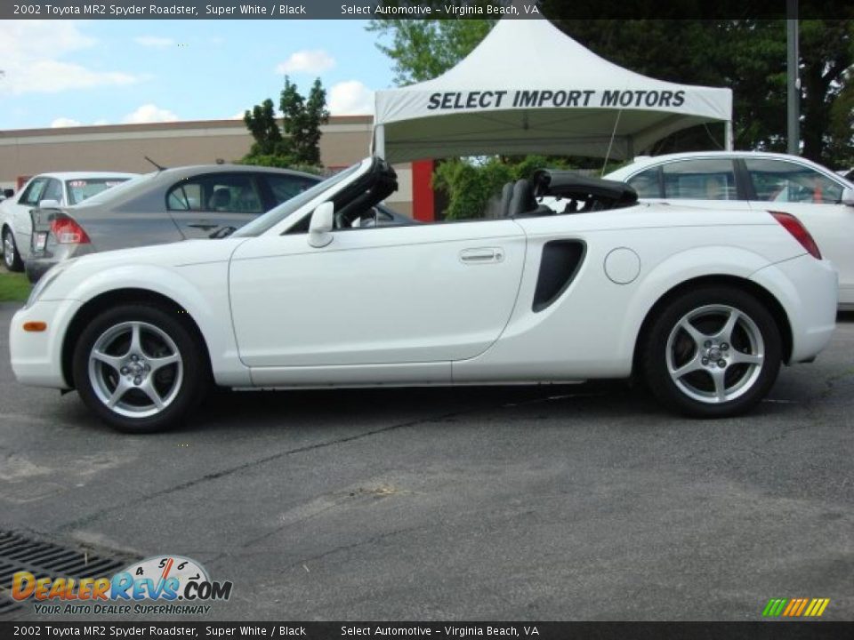 2002 Toyota MR2 Spyder Roadster Super White / Black Photo #3