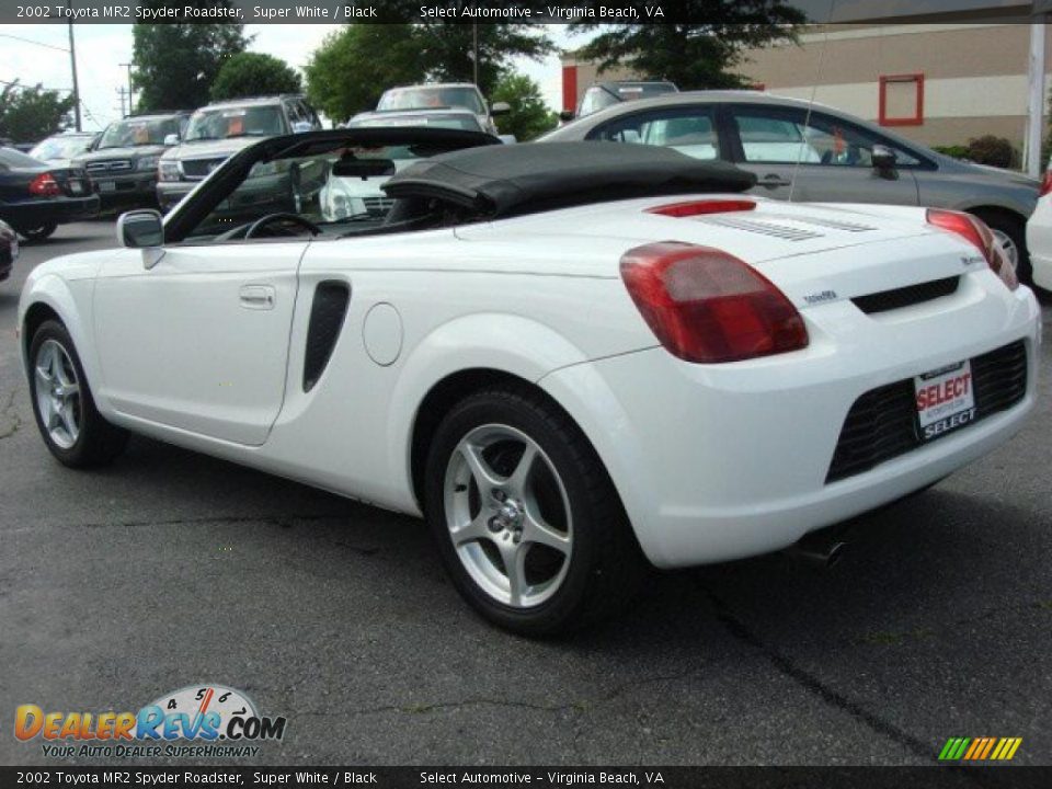 2002 Toyota MR2 Spyder Roadster Super White / Black Photo #4