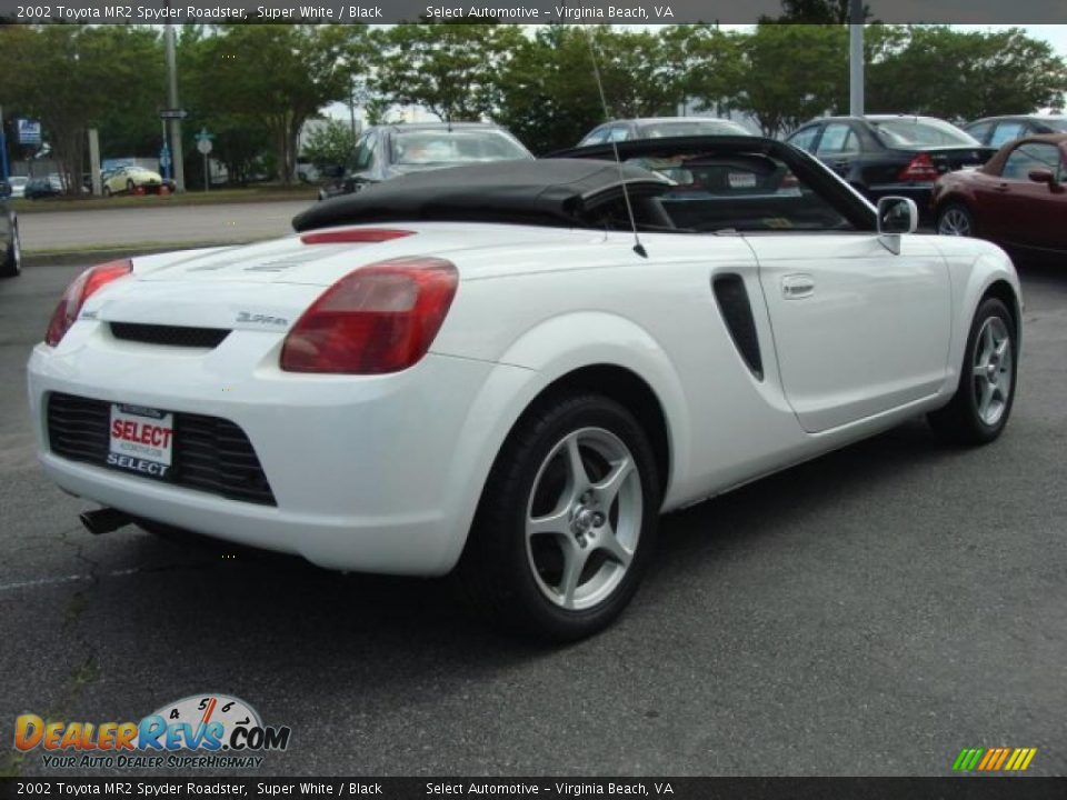 2002 Toyota MR2 Spyder Roadster Super White / Black Photo #6