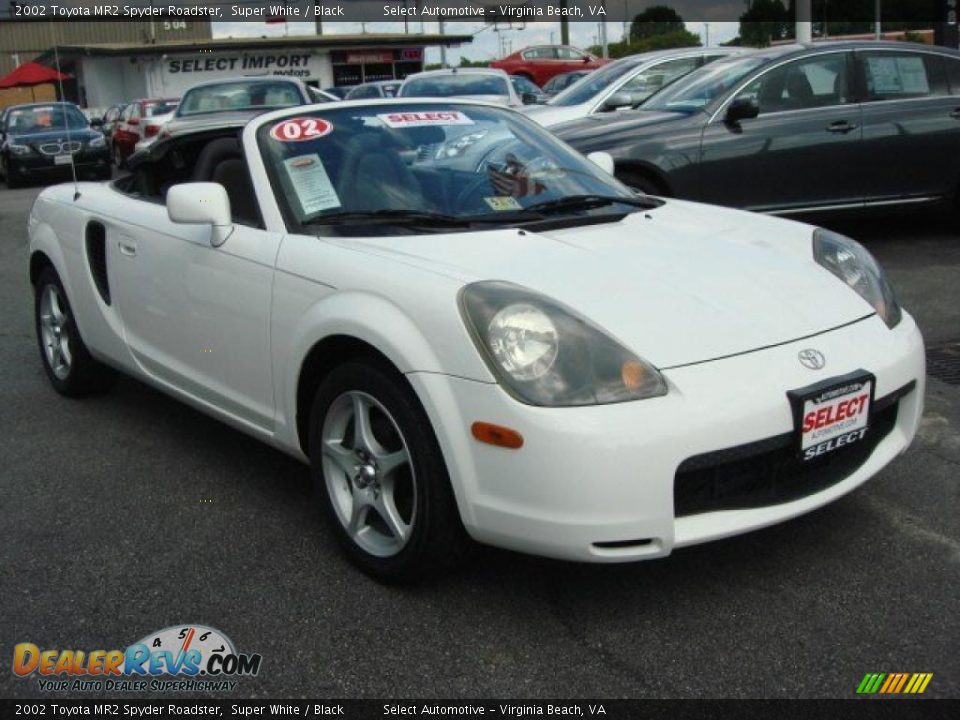 2002 Toyota MR2 Spyder Roadster Super White / Black Photo #8