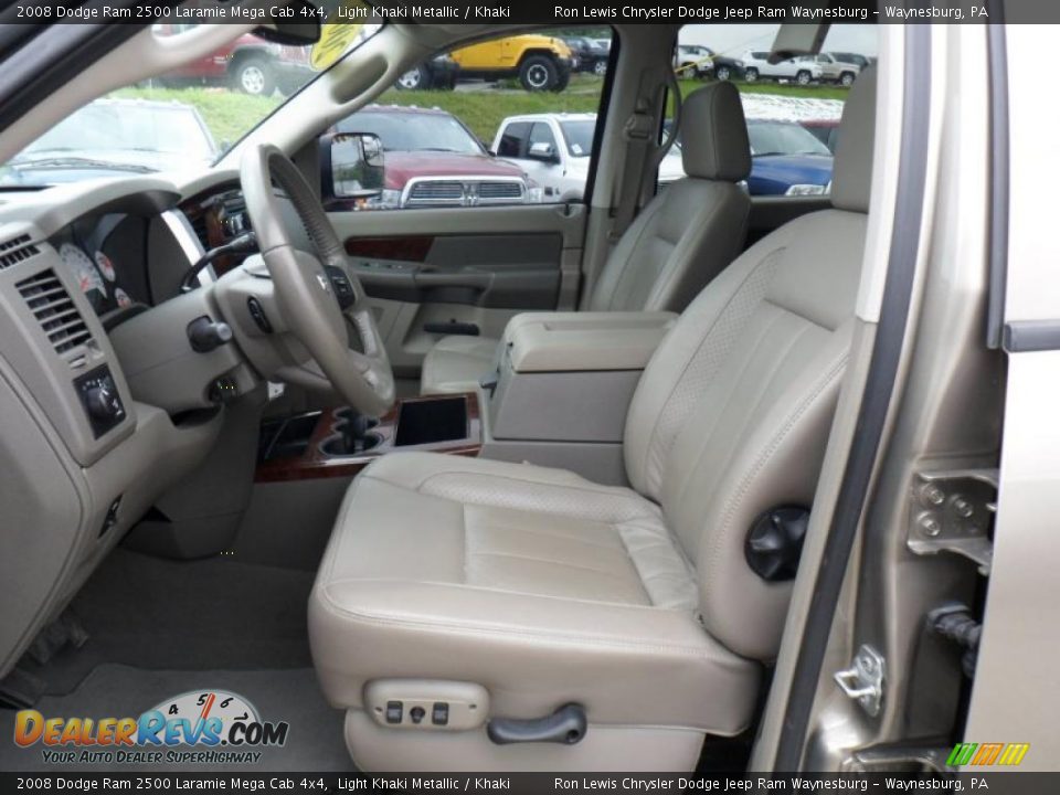 Khaki Interior 2008 Dodge Ram 2500 Laramie Mega Cab 4x4