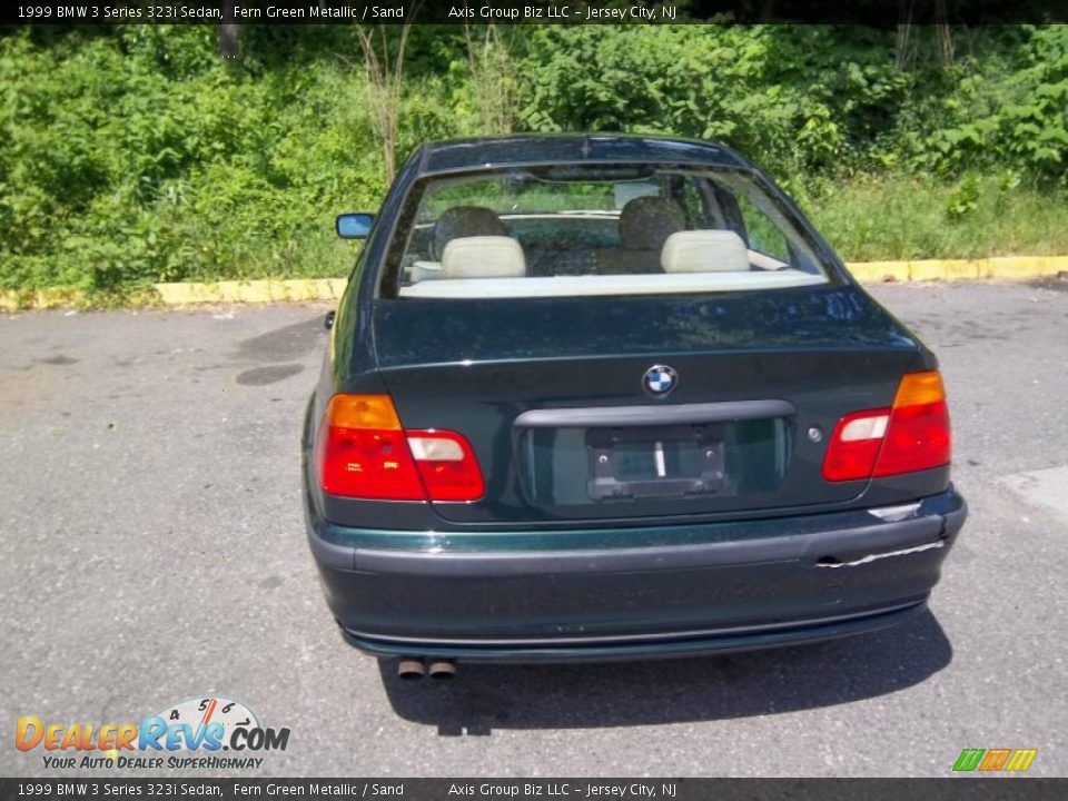 1999 BMW 3 Series 323i Sedan Fern Green Metallic / Sand Photo #4