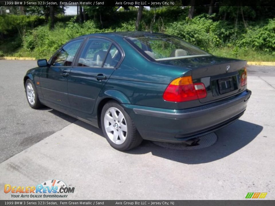 1999 BMW 3 Series 323i Sedan Fern Green Metallic / Sand Photo #5