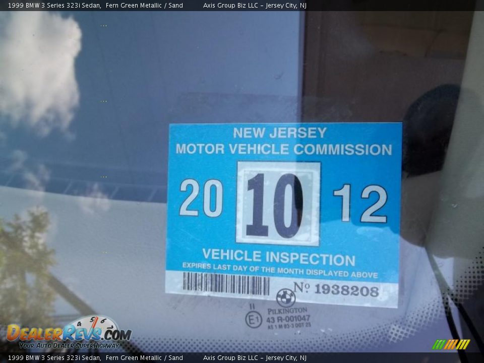 1999 BMW 3 Series 323i Sedan Fern Green Metallic / Sand Photo #23