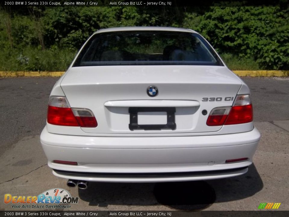 2003 BMW 3 Series 330i Coupe Alpine White / Grey Photo #4