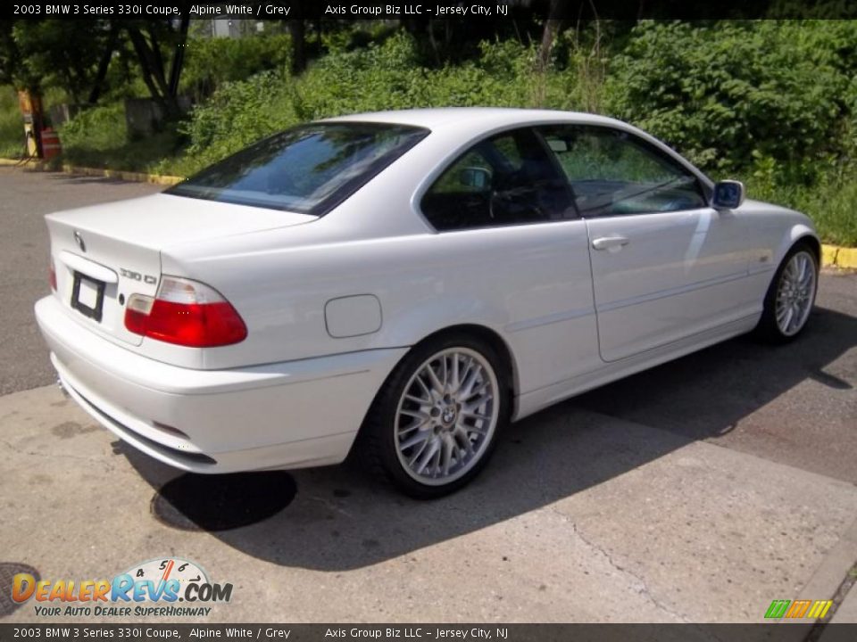 2003 BMW 3 Series 330i Coupe Alpine White / Grey Photo #5