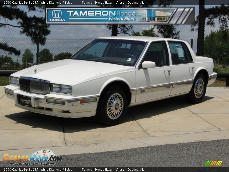 1990 Cadillac Seville STS White Diamond / Beige Photo #1