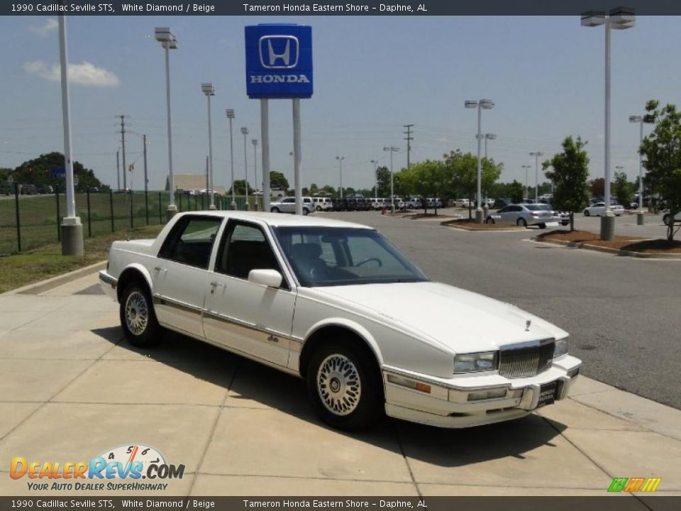 1990 Cadillac Seville STS White Diamond / Beige Photo #2