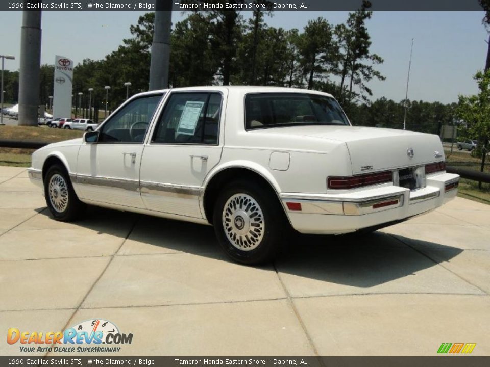 1990 Cadillac Seville STS White Diamond / Beige Photo #6