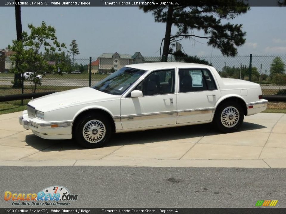 White Diamond 1990 Cadillac Seville STS Photo #8